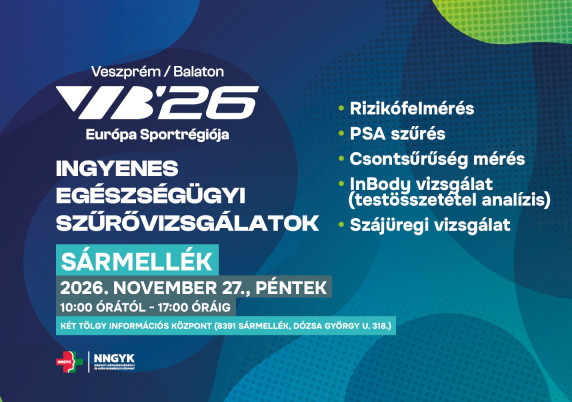 Ingyenes szűrővizsgálatok Sármelléken