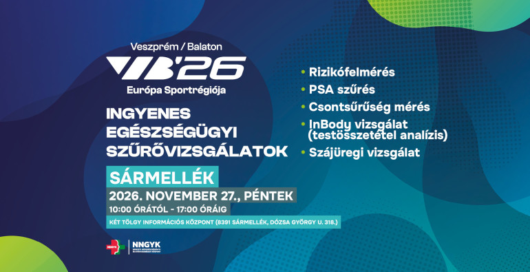Ingyenes szűrővizsgálatok Sármelléken